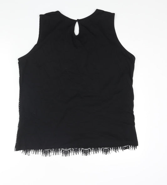 Womens UK Size 20 Dorothy Perkins Black Camisole Blouse