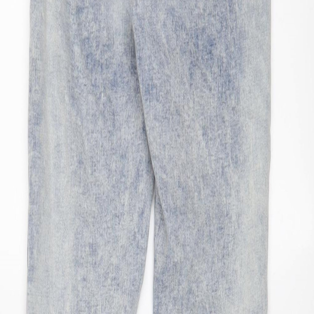 Denim & Co. Womens Blue Cotton Skinny Jeans Size 8 L30 in Regular Zip