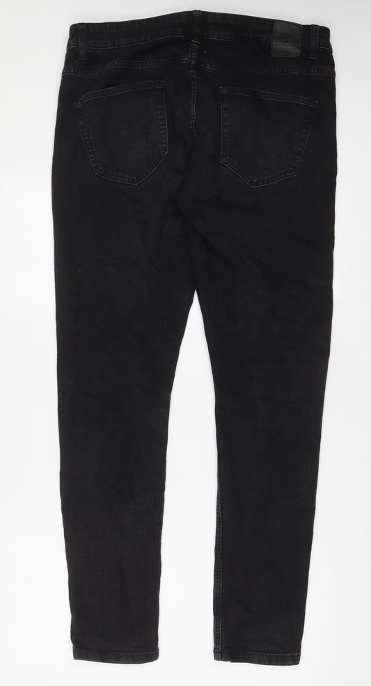 Mens UK Size 34 in ONLY & SONS Regular Fit Skinny Grey Jeans