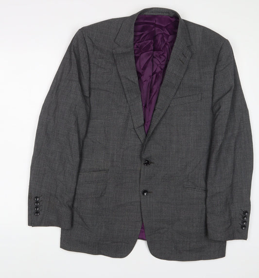 Mens UK Size 42 Autograph Regular Grey Suit Jacket