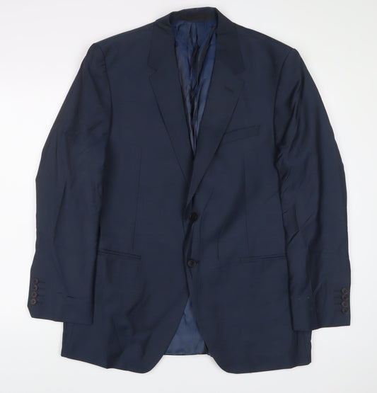 Mens UK Size 44 Autograph Regular Blue Suit Jacket