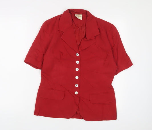 Womens UK Size 12 Etam Red Jacket