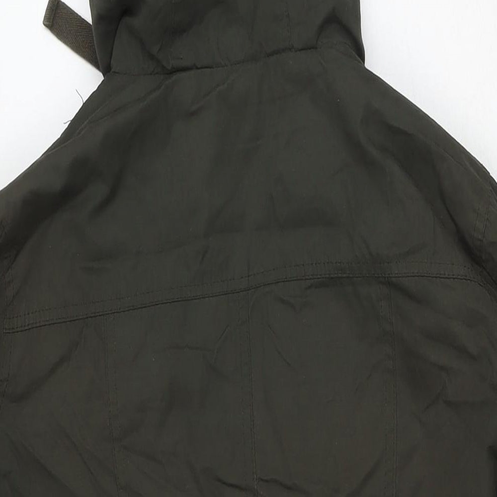 Womens UK Size 10 ASOS Green Trench Coat