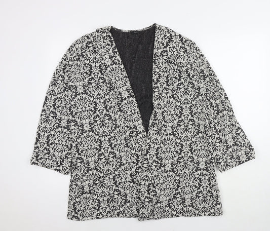 Womens UK Size 14 M&Co Multicoloured Overcoat