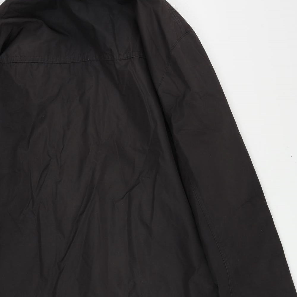 Mens UK Size M No Fear Black Windbreaker Coat