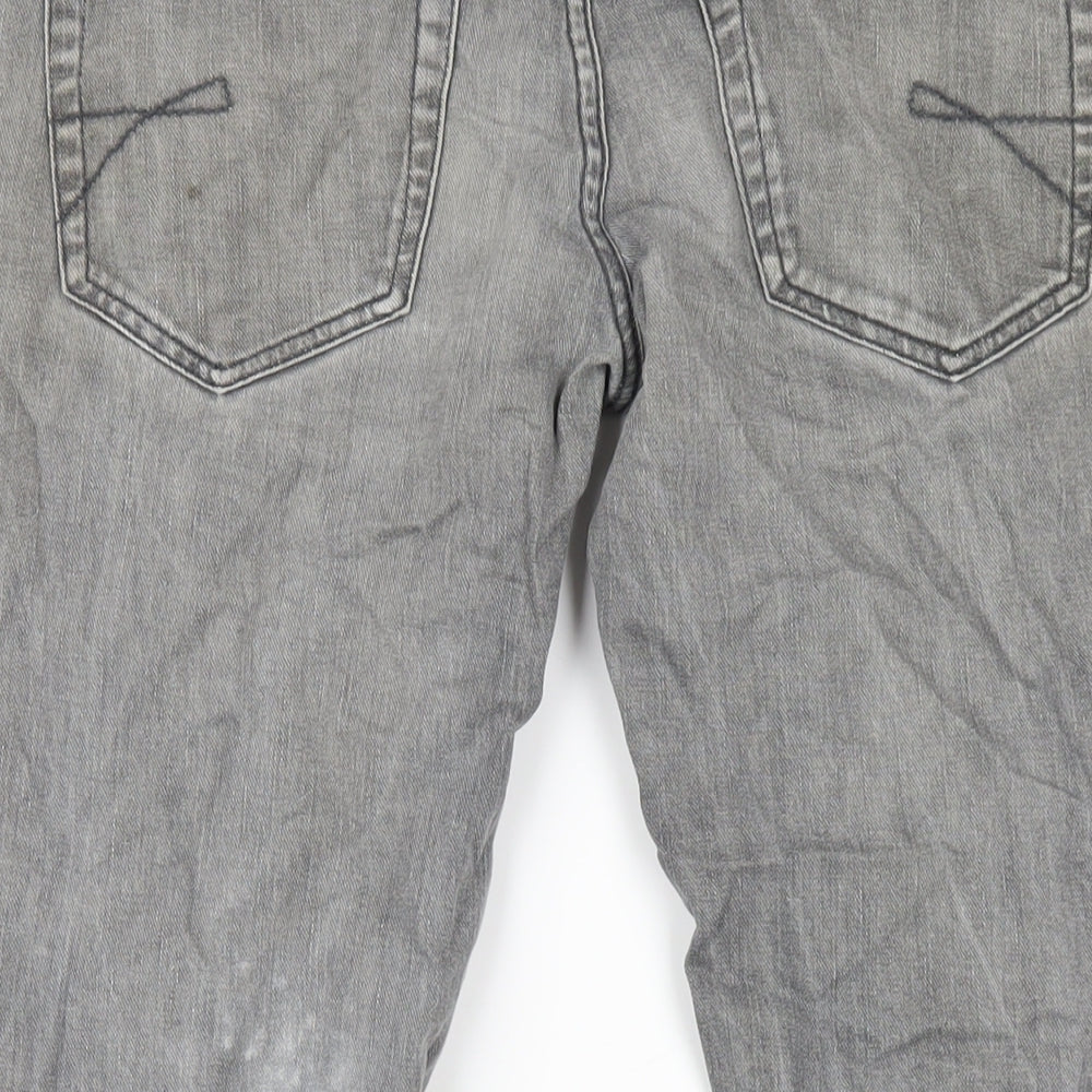 Mens UK Size 32 in Red Herring Regular Fit Straight Grey Jeans