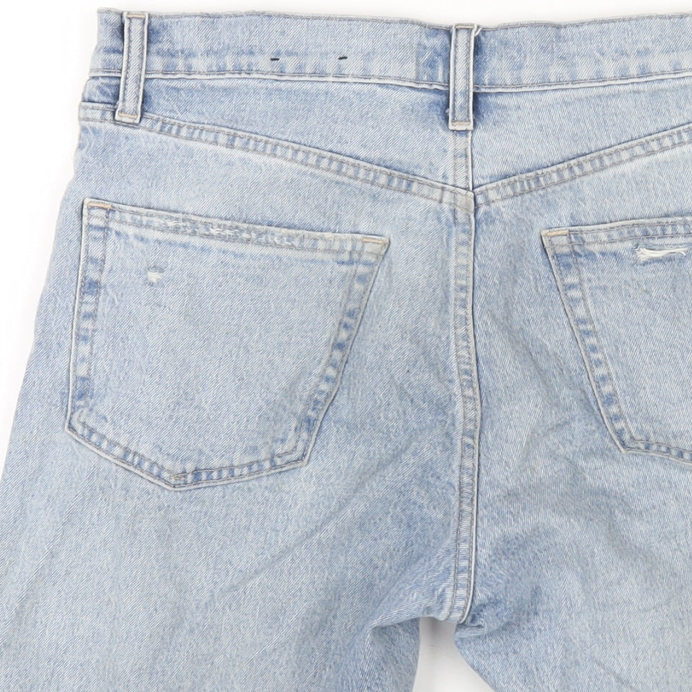 Gap Womens Blue Cotton Bermuda Shorts Size 28 in L8 in Regular Button