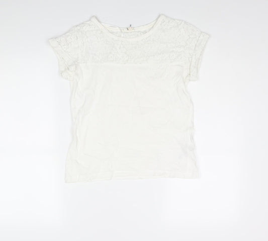 Womens UK Size XS Esprit White Basic Blouse