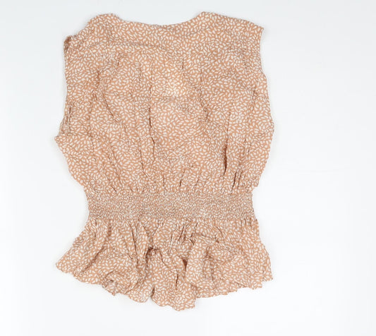 Womens UK Size 10 H&M Brown Camisole Blouse