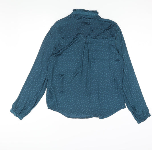Womens UK Size 8 Monsoon Blue Basic Blouse