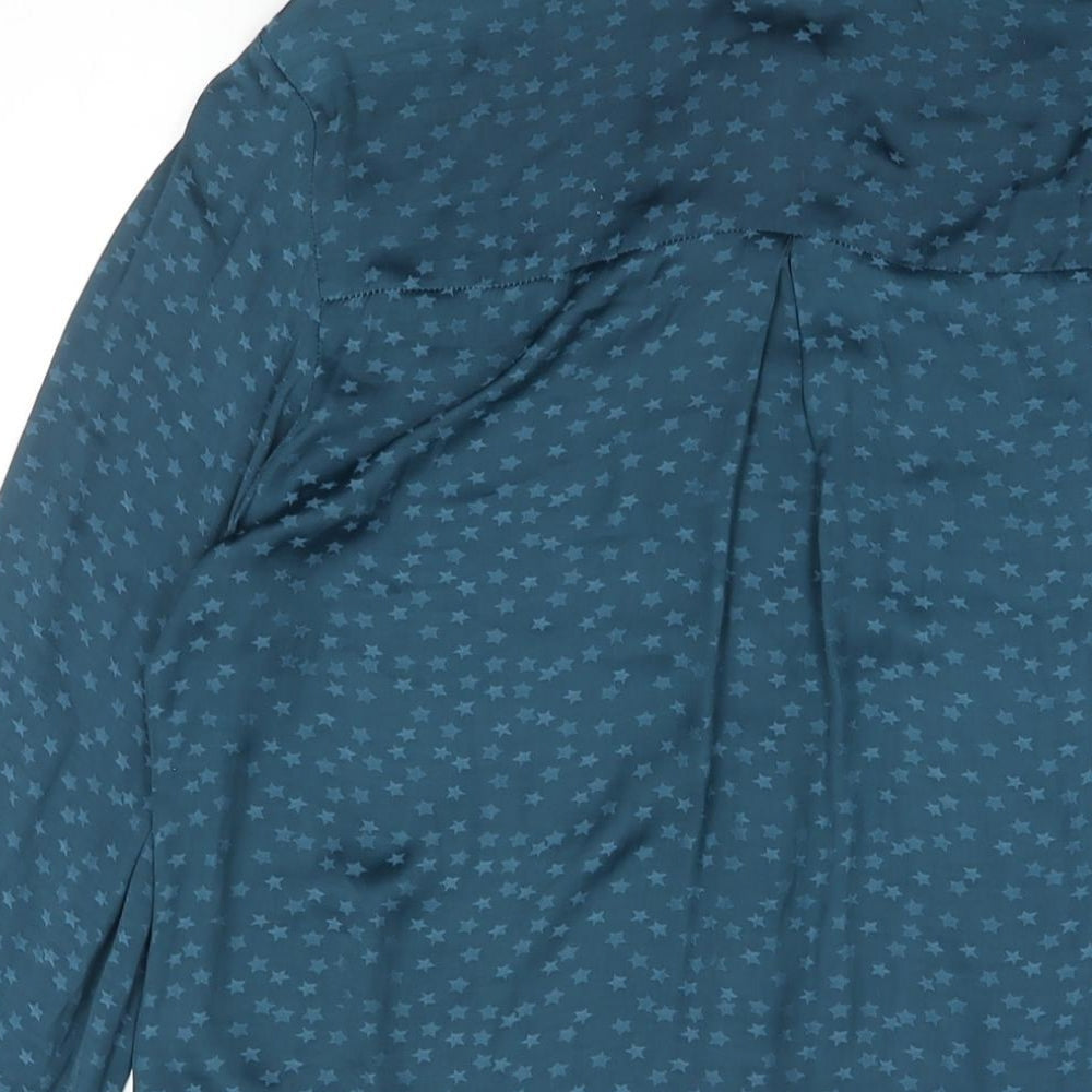 Womens UK Size 8 Monsoon Blue Basic Blouse