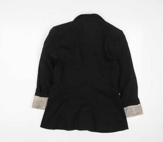 Womens UK Size 10 H&M Black Jacket