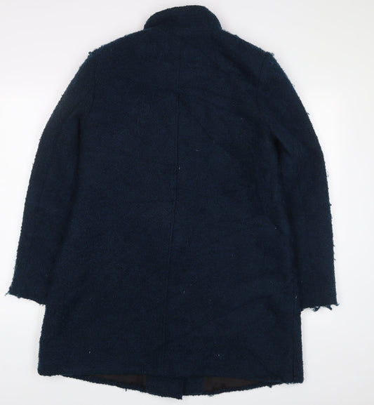 Womens UK Size 12 Debenhams Blue Overcoat