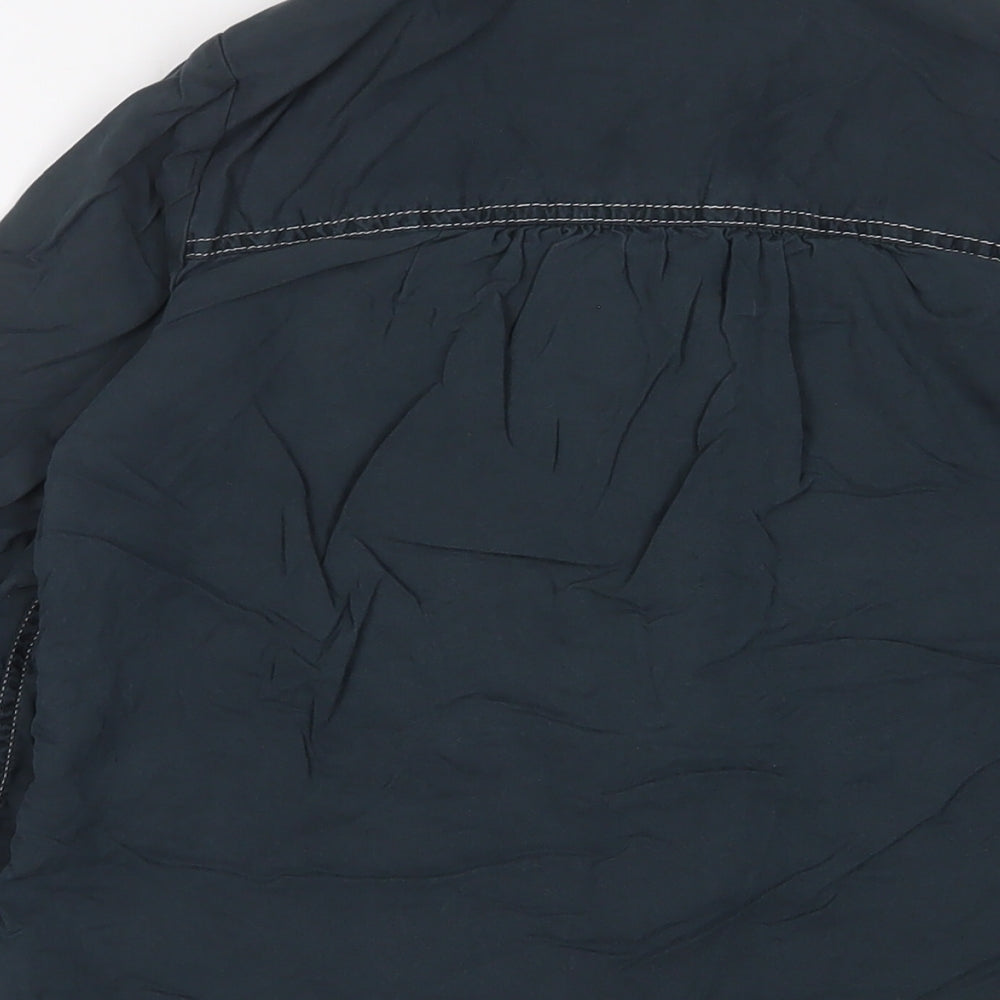 Womens UK Size 6 Marks and Spencer Blue Basic Button-Up