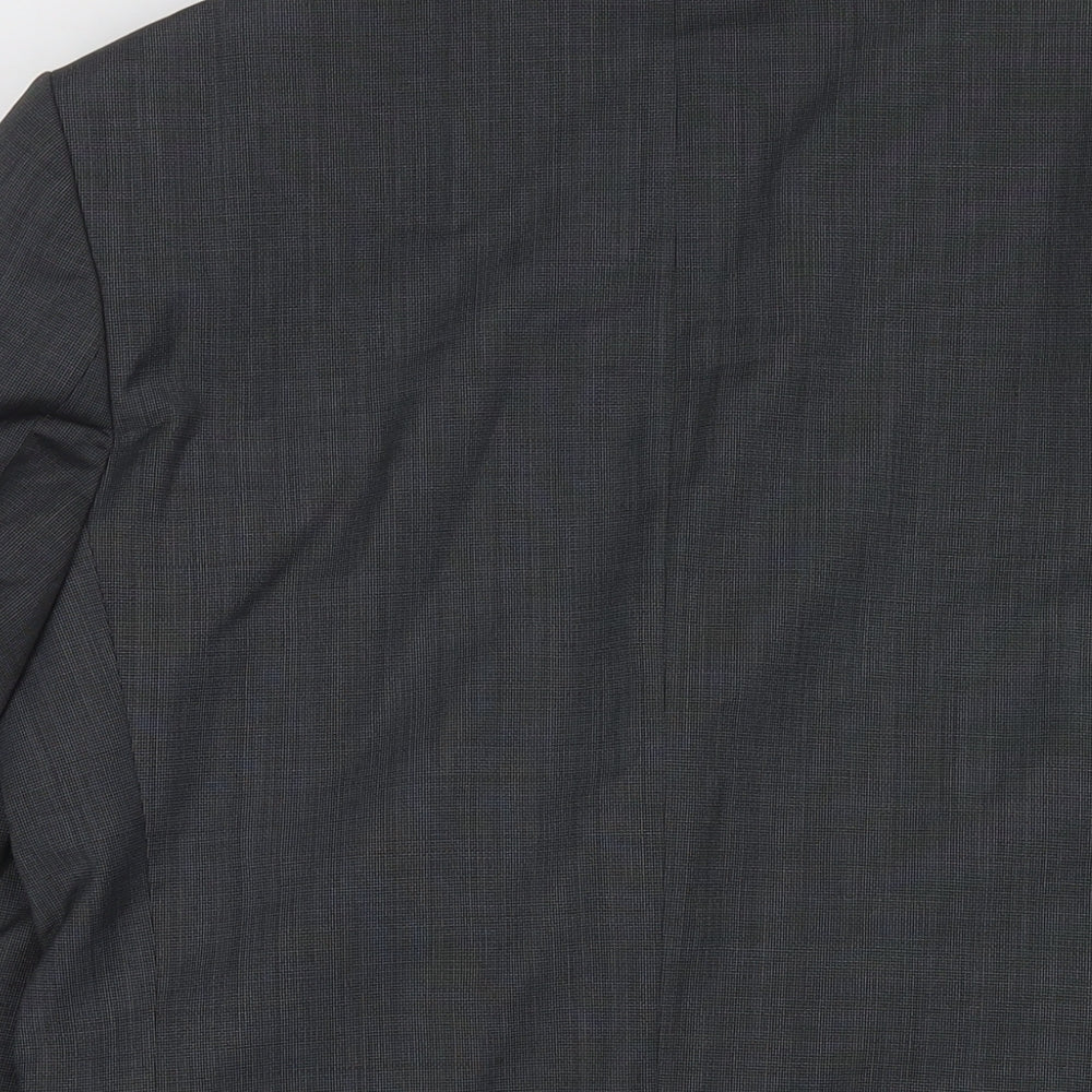 Mens UK Size 38 Racing Green Regular Grey Suit Jacket
