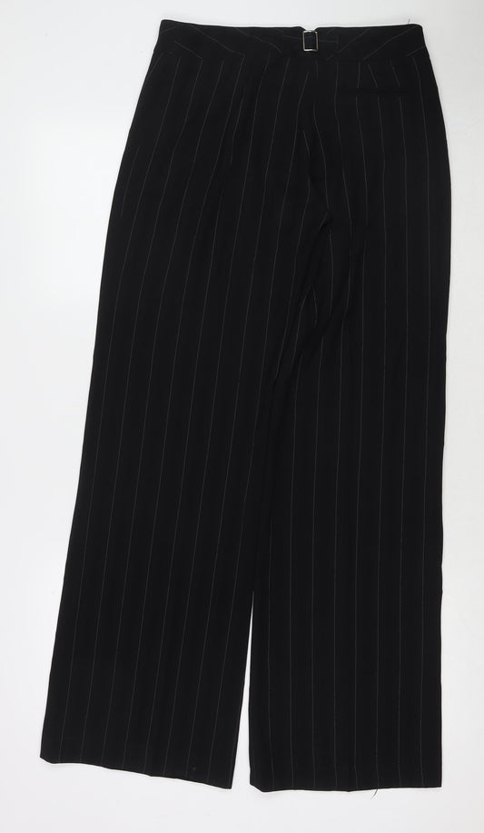 Womens UK Size 10 AMARANTO Regular Fit Black Trousers