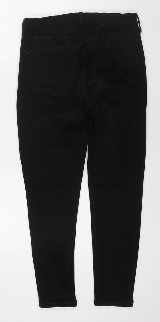 Topshop Womens Blue Cotton Skinny Jeans Size 30 in L30 in Regular Zip