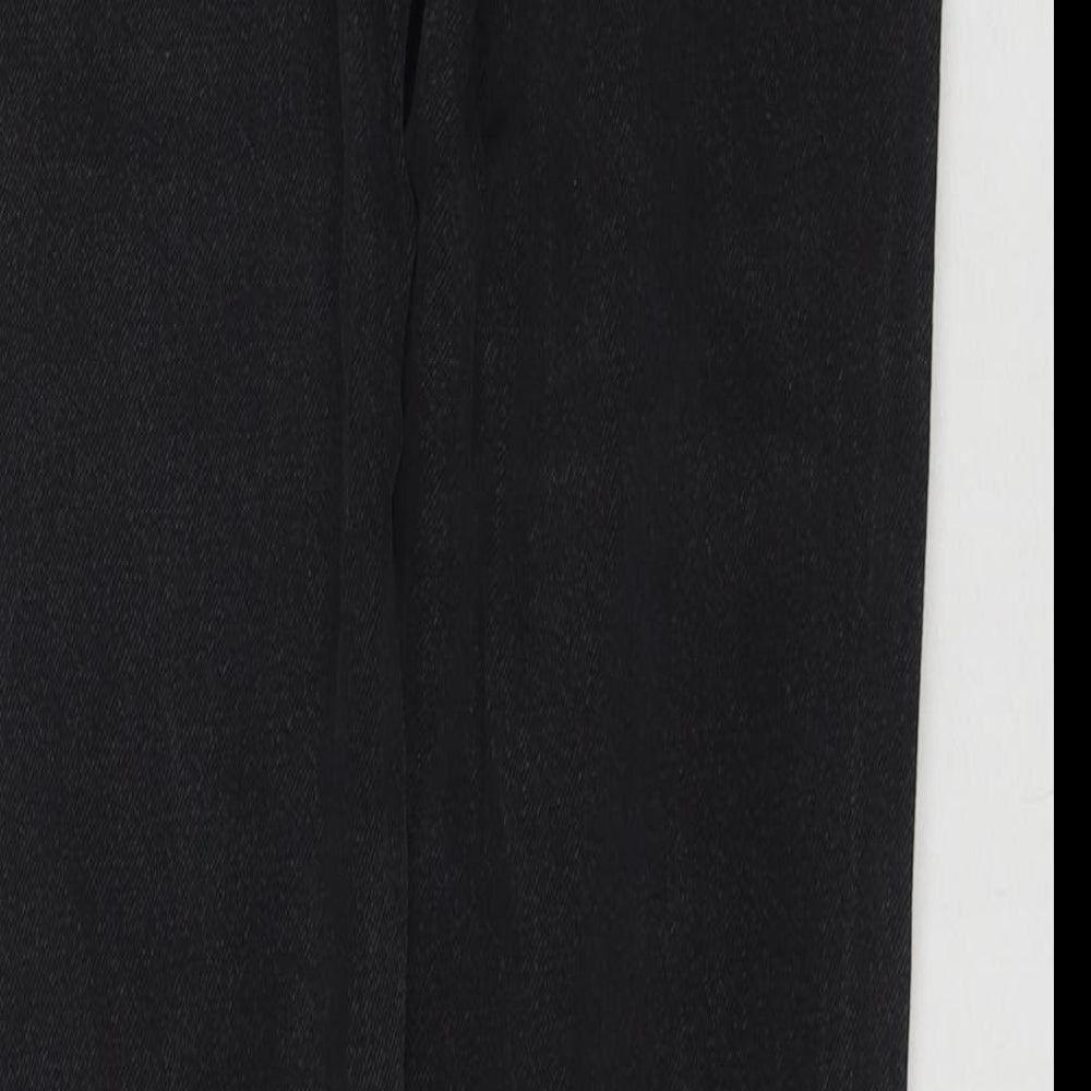 Denim & Co. Womens Black Cotton Straight Jeans Size 16 L30 in Regular Zip