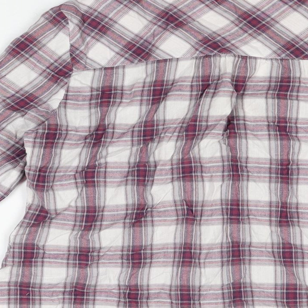 Womens UK Size 8 Marks and Spencer Purple Basic Button-Up