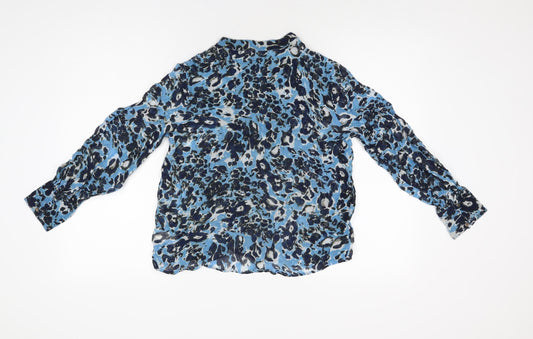 Womens UK Size 6 NEXT Blue Basic Blouse