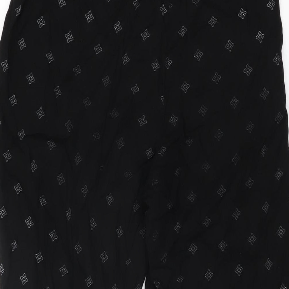 Womens UK Size 12 H&M Regular Fit Black Trousers