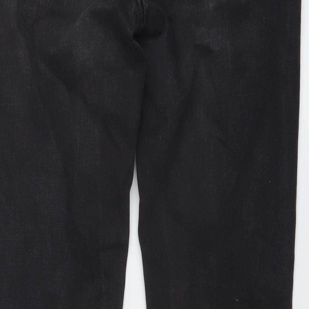 Gap Womens Grey Cotton Straight Jeans Size 28 in L31 in Regular Button