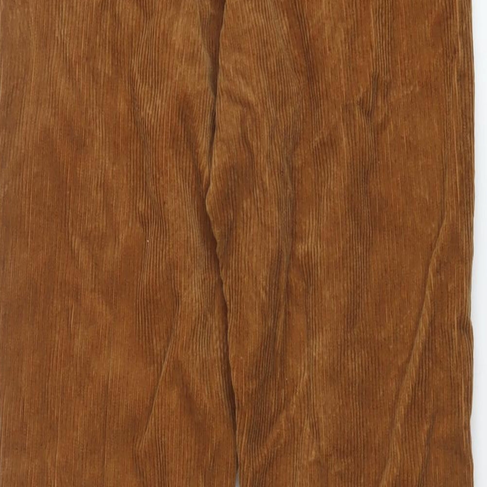 Womens UK Size 26 in Topshop Regular Fit Brown Trousers