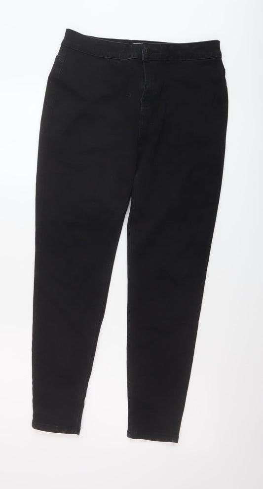 Womens UK Size 14 TU Regular Fit Skinny Black Jeans