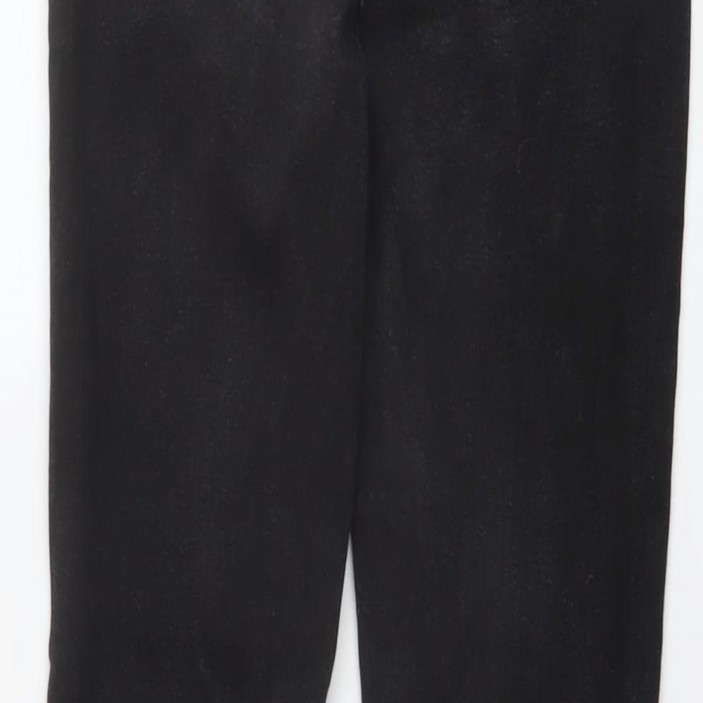 River Island Womens Black Cotton Skinny Jeans Size 12 L26 in Regular Button