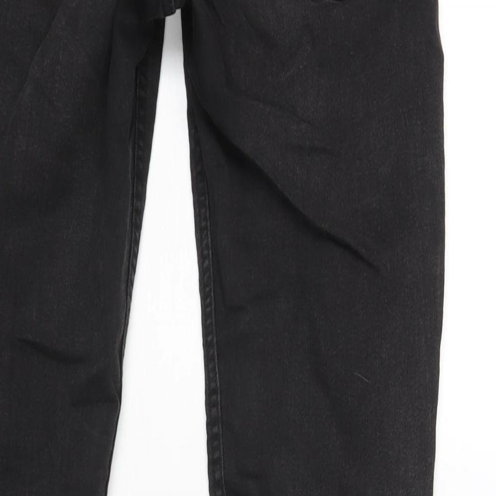 Divided by H&M Womens Black Cotton Skinny Jeans Size 8 L28 in Regular Zip