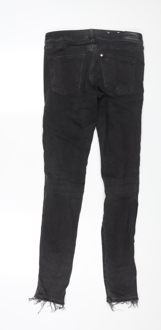 Mens UK Size 29 in H&M Regular Fit Skinny Black Jeans
