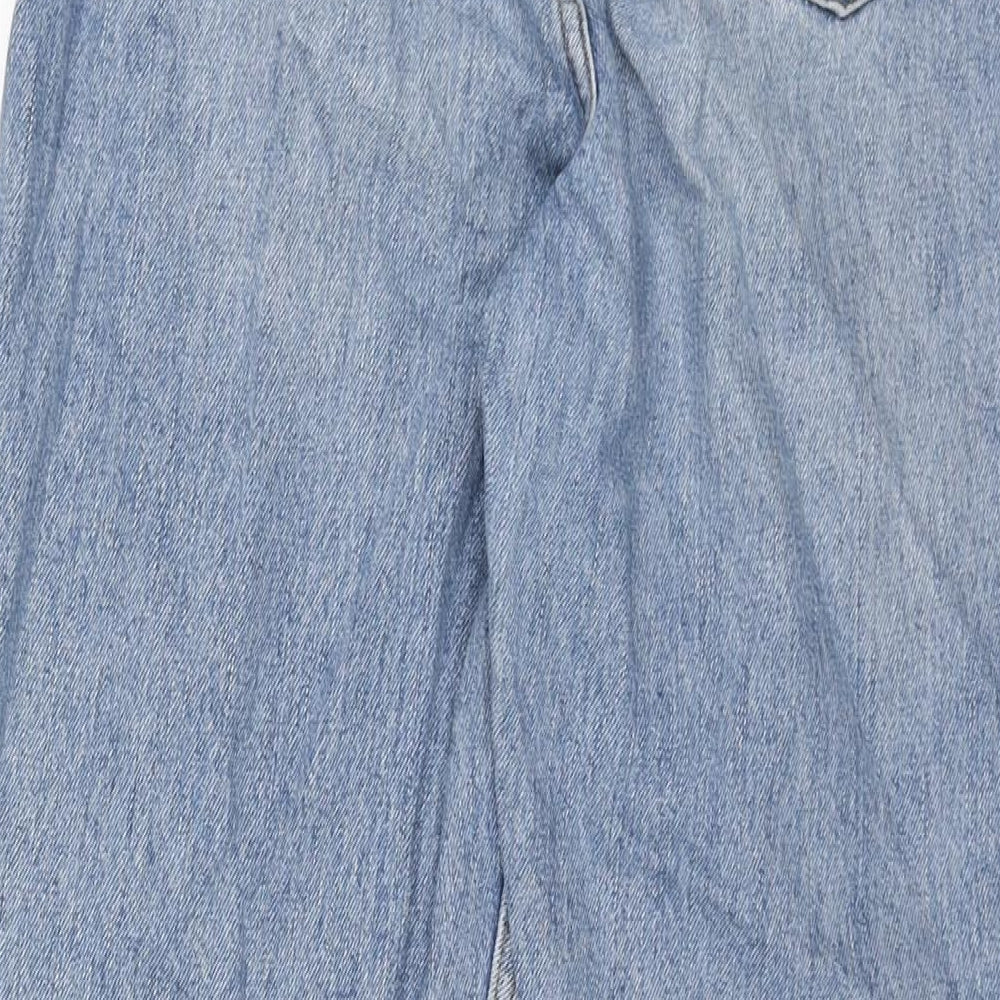 ASOS Womens Blue Cotton Mom Jeans Size 26 in L32 in Regular Zip