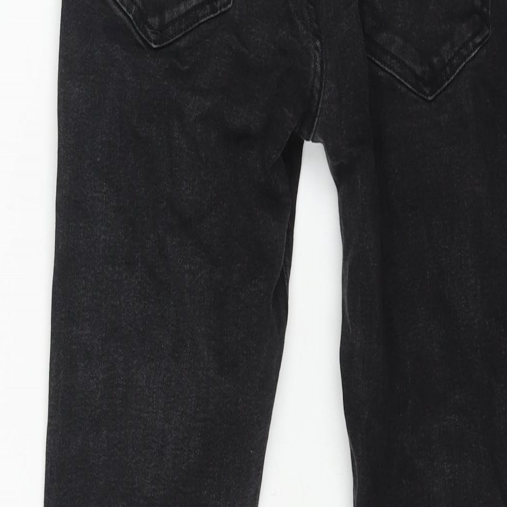 Mens UK Size 30 in Pull&Bear Regular Fit Skinny Black Jeans