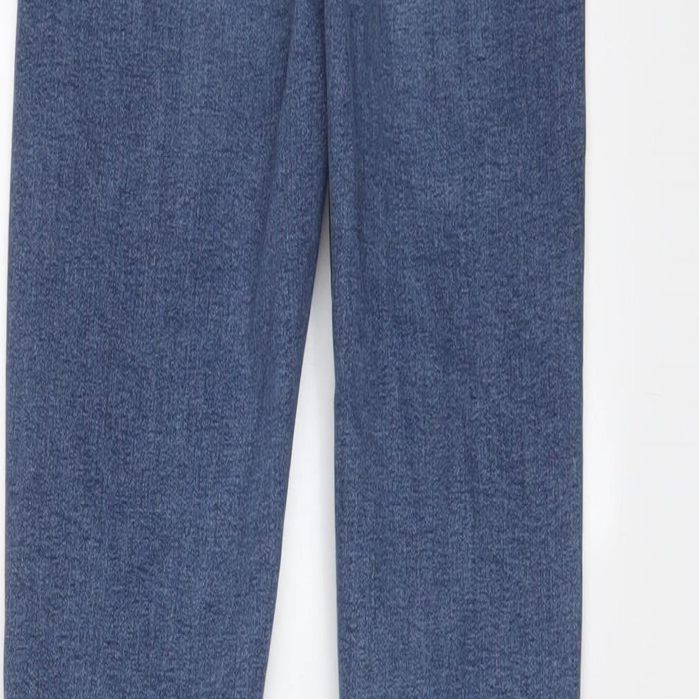 Topshop Womens Blue Cotton Skinny Jeans Size 26 in L34 in Regular Zip