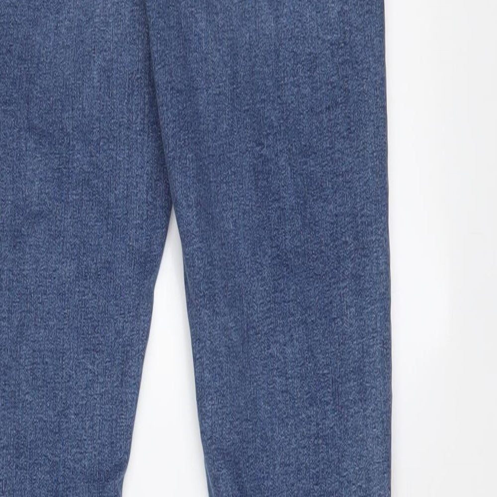 Topshop Womens Blue Cotton Skinny Jeans Size 26 in L34 in Regular Zip
