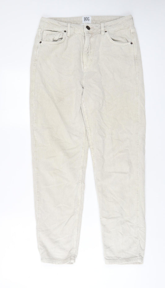 Womens UK Size 29 in BDG Regular Fit Beige Trousers