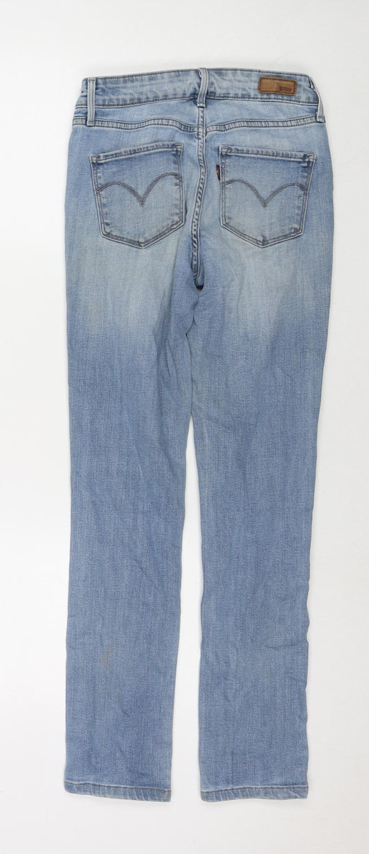Levi's Womens Blue Cotton Skinny Jeans Size 26 in L32 in Regular Zip