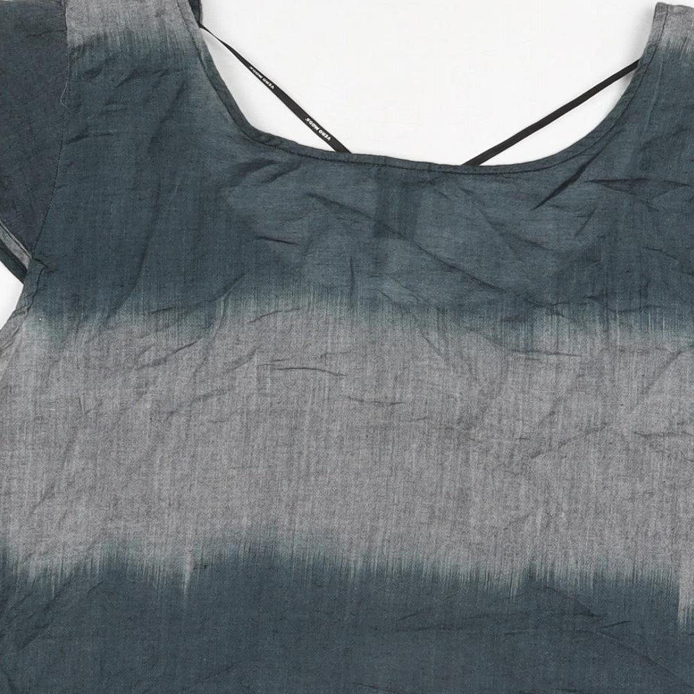 Womens UK Size XL VERO MODA Grey Basic T-Shirt