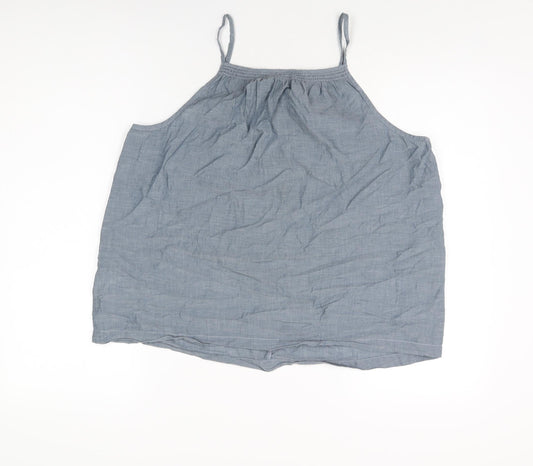 Womens UK Size L Gap Blue Basic T-Shirt