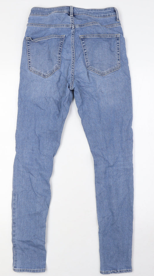 Womens UK Size 8 H&M Regular Fit Skinny Blue Jeans