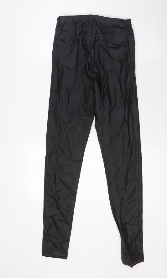 Womens UK Size 8 Quiz Regular Fit Black Trousers