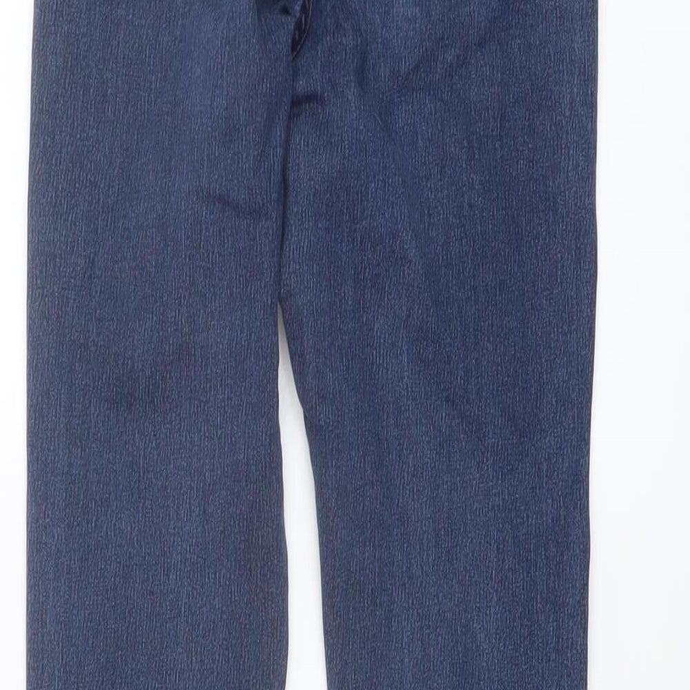 Miss Selfridge Womens Blue Cotton Skinny Jeans Size 6 L29 in Regular Button