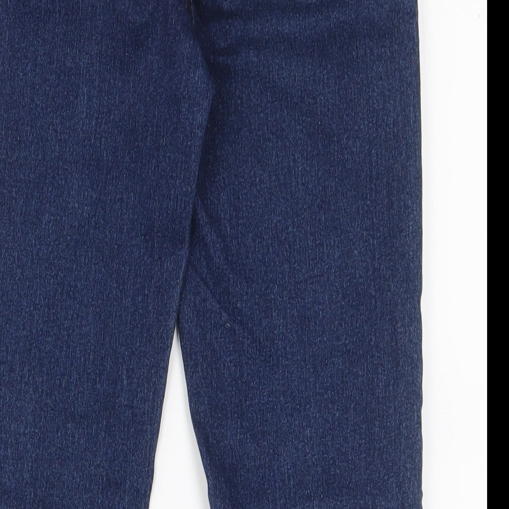 New Look Womens Blue Cotton Skinny Jeans Size 6 L25 in Regular Zip