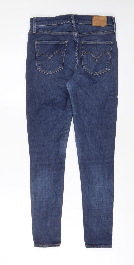 Levi's Womens Blue Cotton Skinny Jeans Size 28 in L28 in Regular Zip