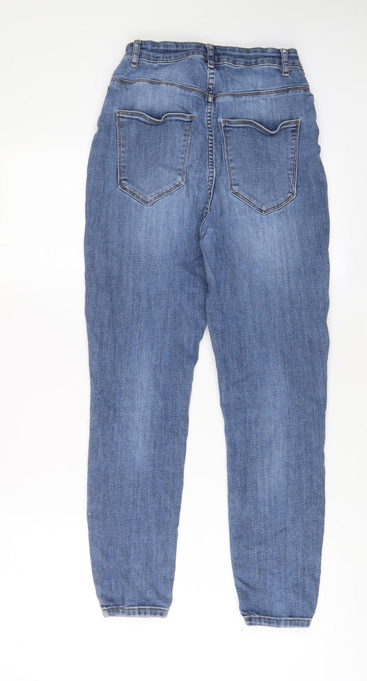 Only Womens Blue Cotton Straight Jeans Size 23 in L32 in Regular Zip