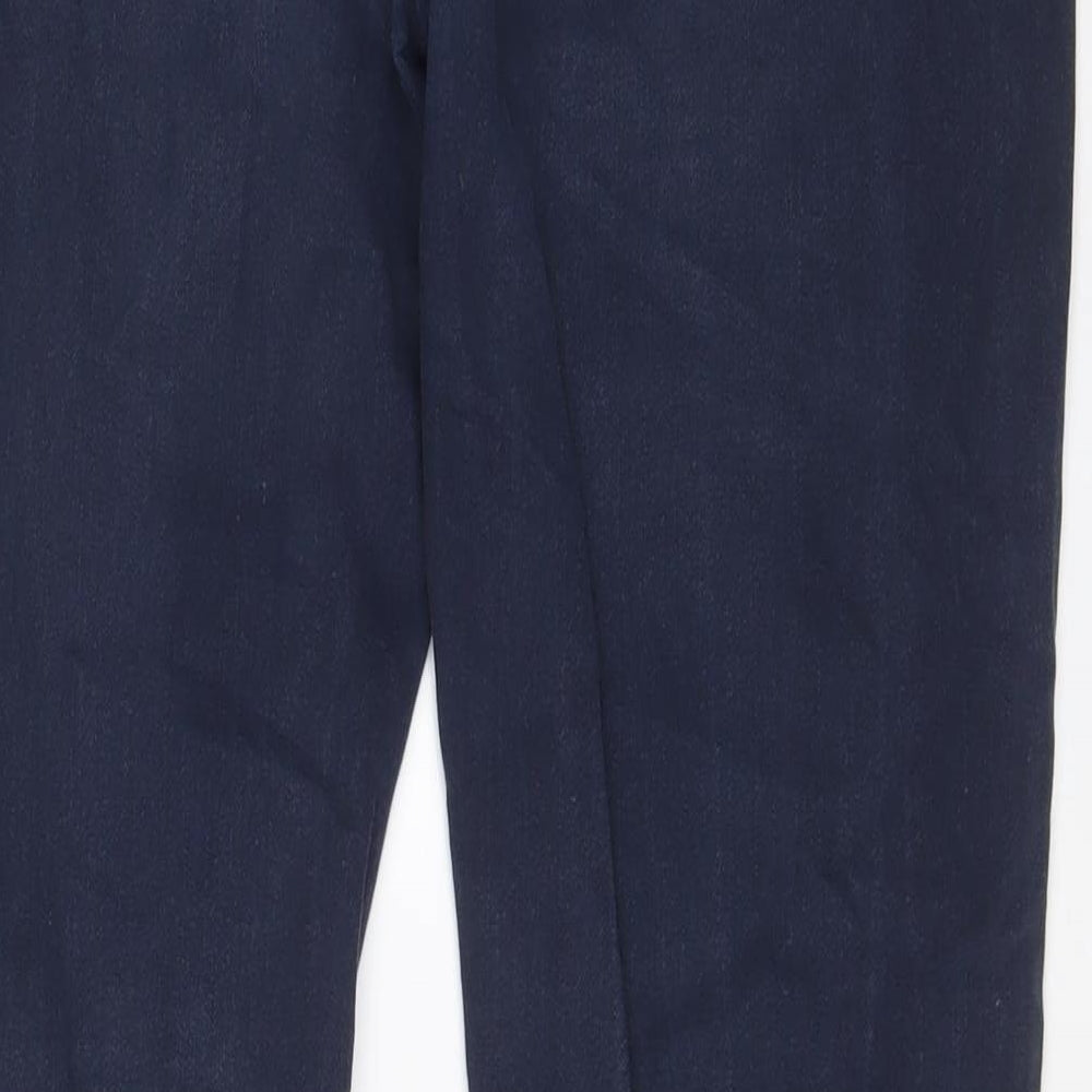 Maison Cinqcent Mens Blue Cotton Straight Jeans Size 34 in L31 in Slim Zip