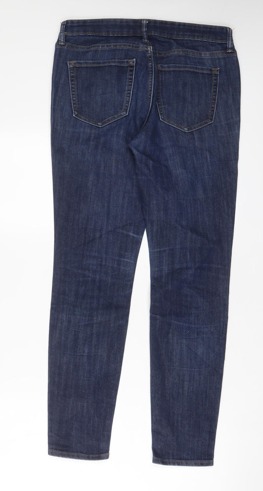 Gap Womens Blue Cotton Skinny Jeans Size 10 L29 in Regular Zip