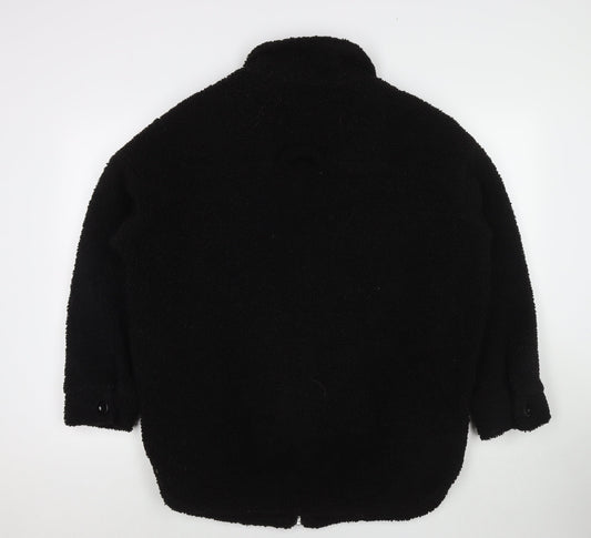 Womens UK Size M Motel Black Overcoat