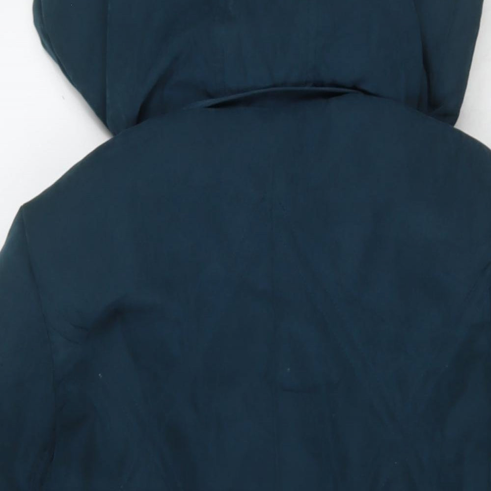 Womens UK Size 12 Classics Blue Parka Coat
