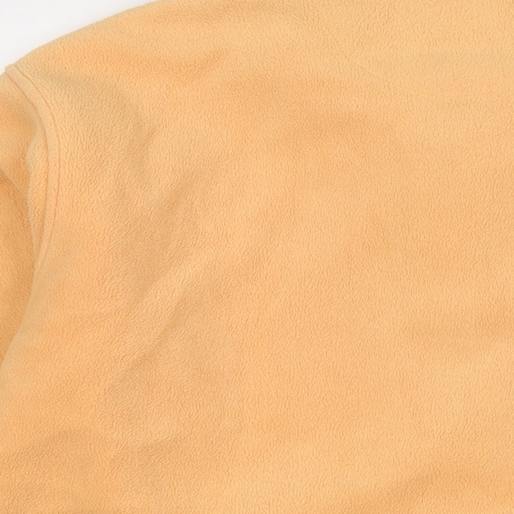 Brand and care label for Fabrizio women’s orange jacket, size M, zip -, size M/l